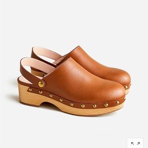 JCrew Convertible Leather Clogs - Worn Once